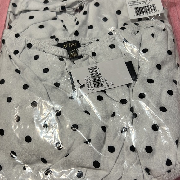 AFRM Polka Dot Long Sleeve Top - Picture 3 of 3